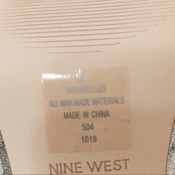 Nine West Size 9 Sparkly Glittery Strappy Platform Dress Sandals Heels Shoes - Picture 9 of 9